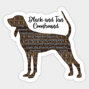 Black and Tan Coonhound Sticker